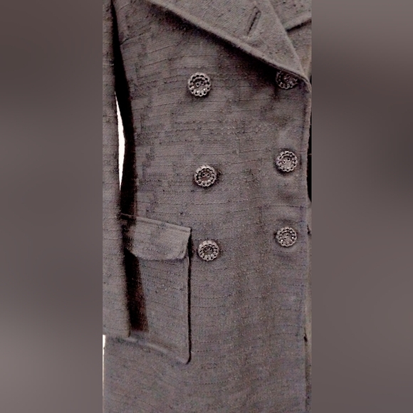 VINTAGE DOUBLE BREASTED MAXI GREAT COAT - Picture 6 of 12